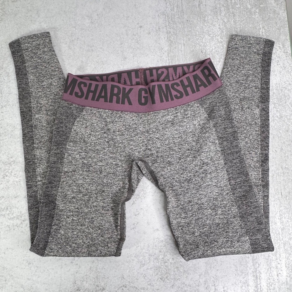 Gymshark Flex Seamless Leggings Womens Gray Marl Workout Athletic